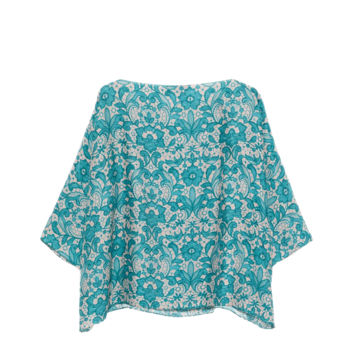 Light Blue Floral Print Shirt - Image 3