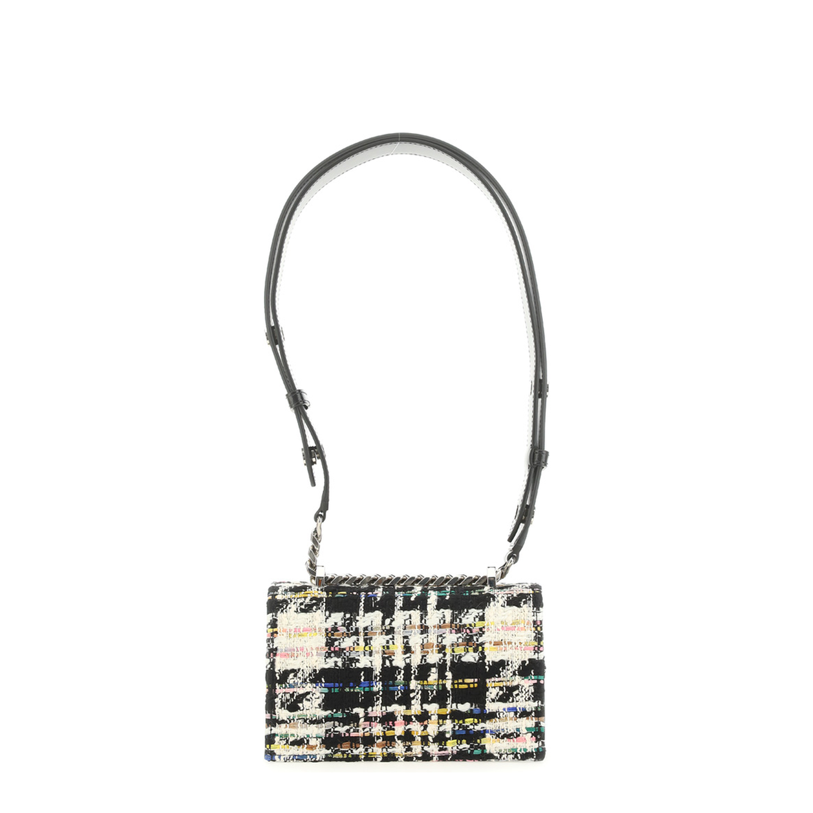 Jewelled Satchel Mini Tweed Crossbody Bag - Image 4