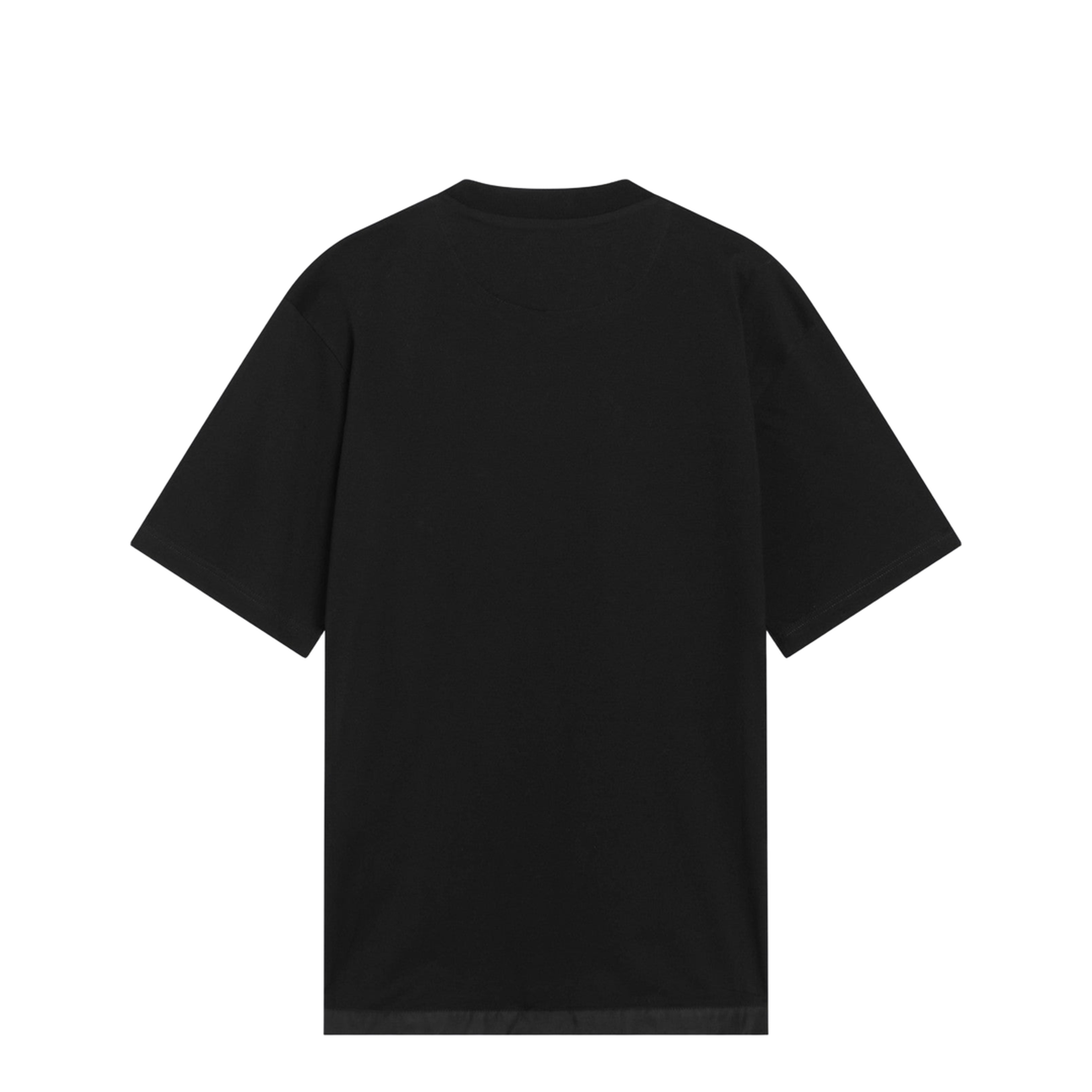 Black Cotton and Re-Nylon T-Shirt - Image 2