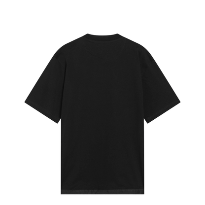 Black Cotton and Re-Nylon T-Shirt - Image 2