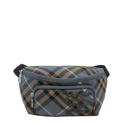 Small Check Belt Bag - Wave Blue - Image 1