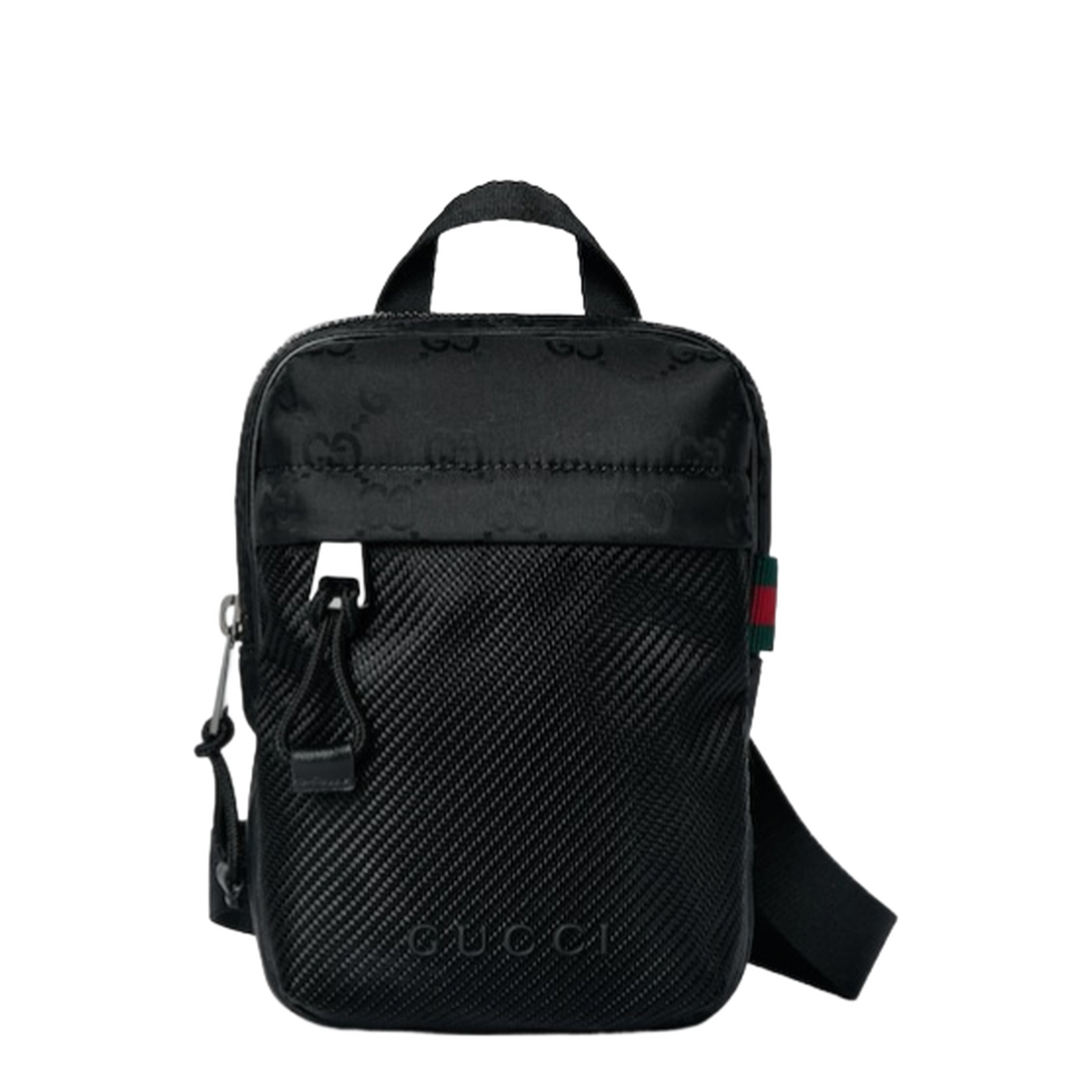 Nexus Mini Slingbag in Black GG Nylon - Image 1