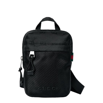 Nexus Mini Slingbag in Black GG Nylon - Image 1