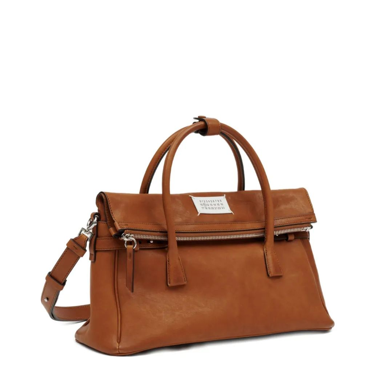 5AC Medium Goatskin Handbag - Vintage Cognac - Image 4
