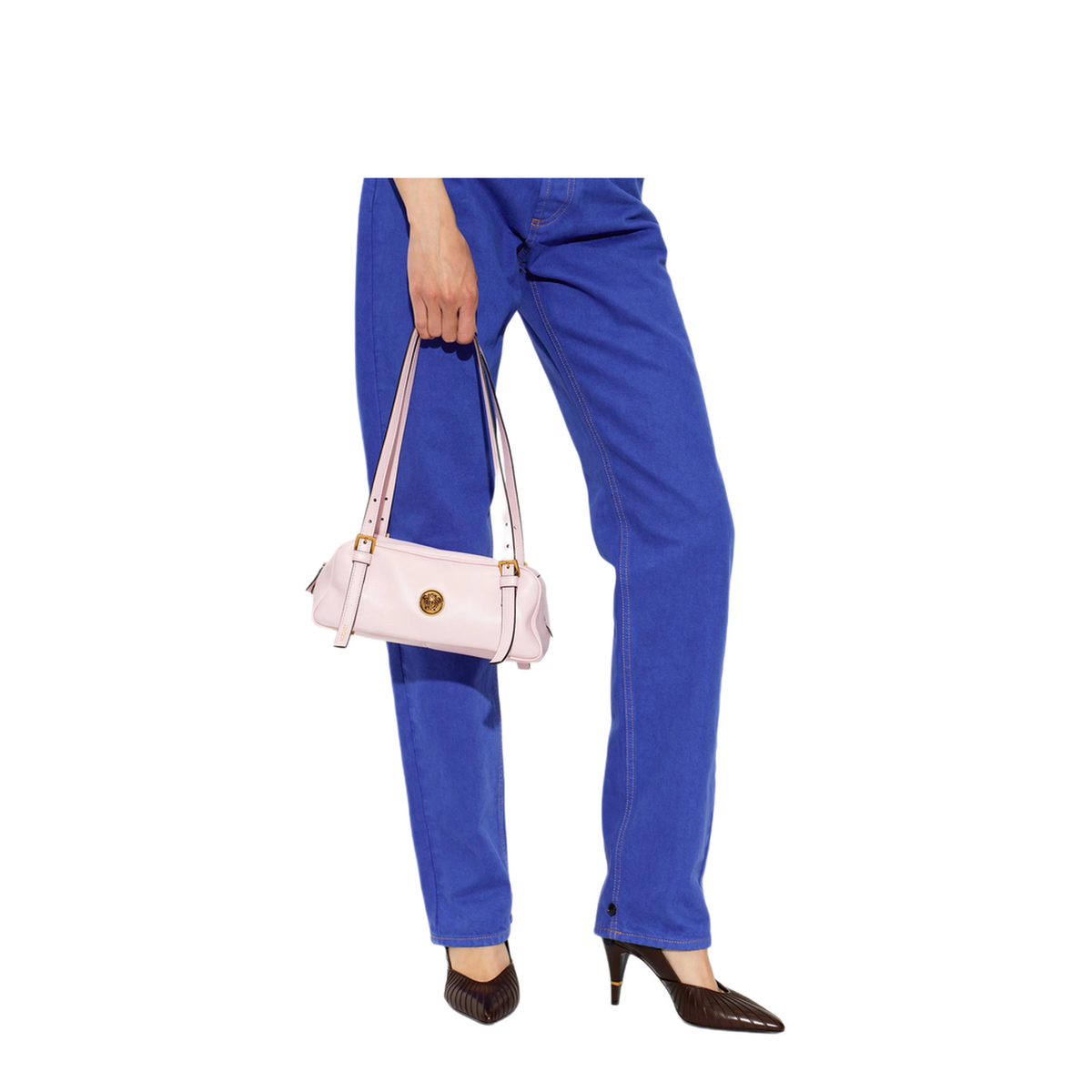 Emblème Nappa Leather Bowling Bag - Pink - Image 2