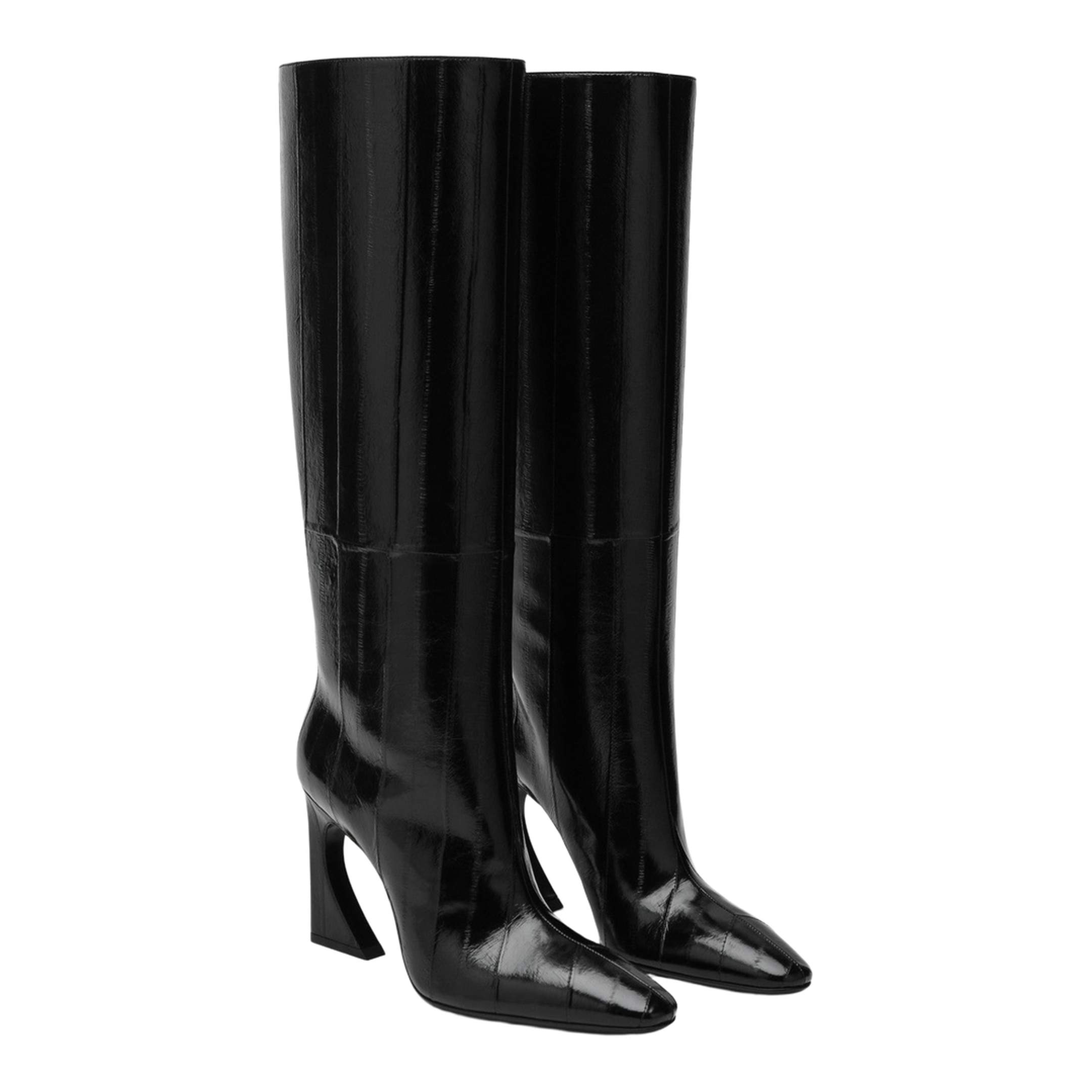 Black Hagfish Leather Boots Arco - Image 2
