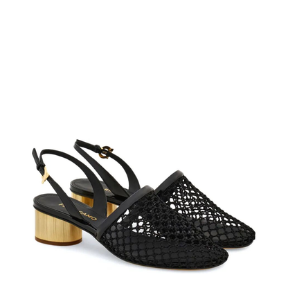 KAY 40 MESH AND LEATHER SLINGBACK - Image 3