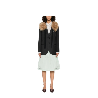 Notched-Lapels Wool Blazer - Image 4