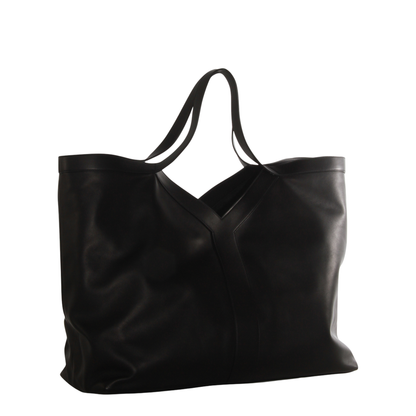 Y Maxi Tote in Grained Leather - Image 4