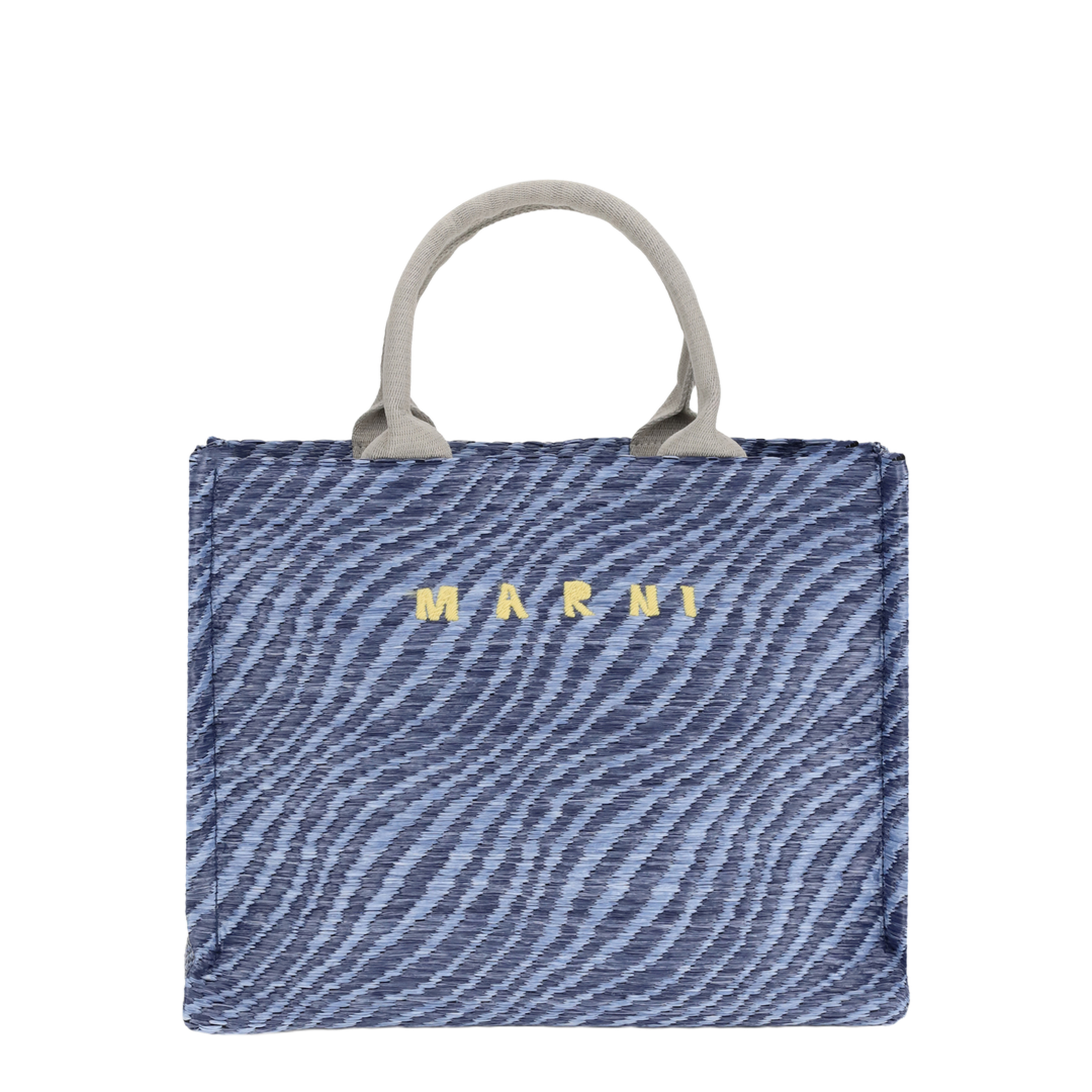 Basket Small Polyamide Tote Bag - Light Blue - Image 1