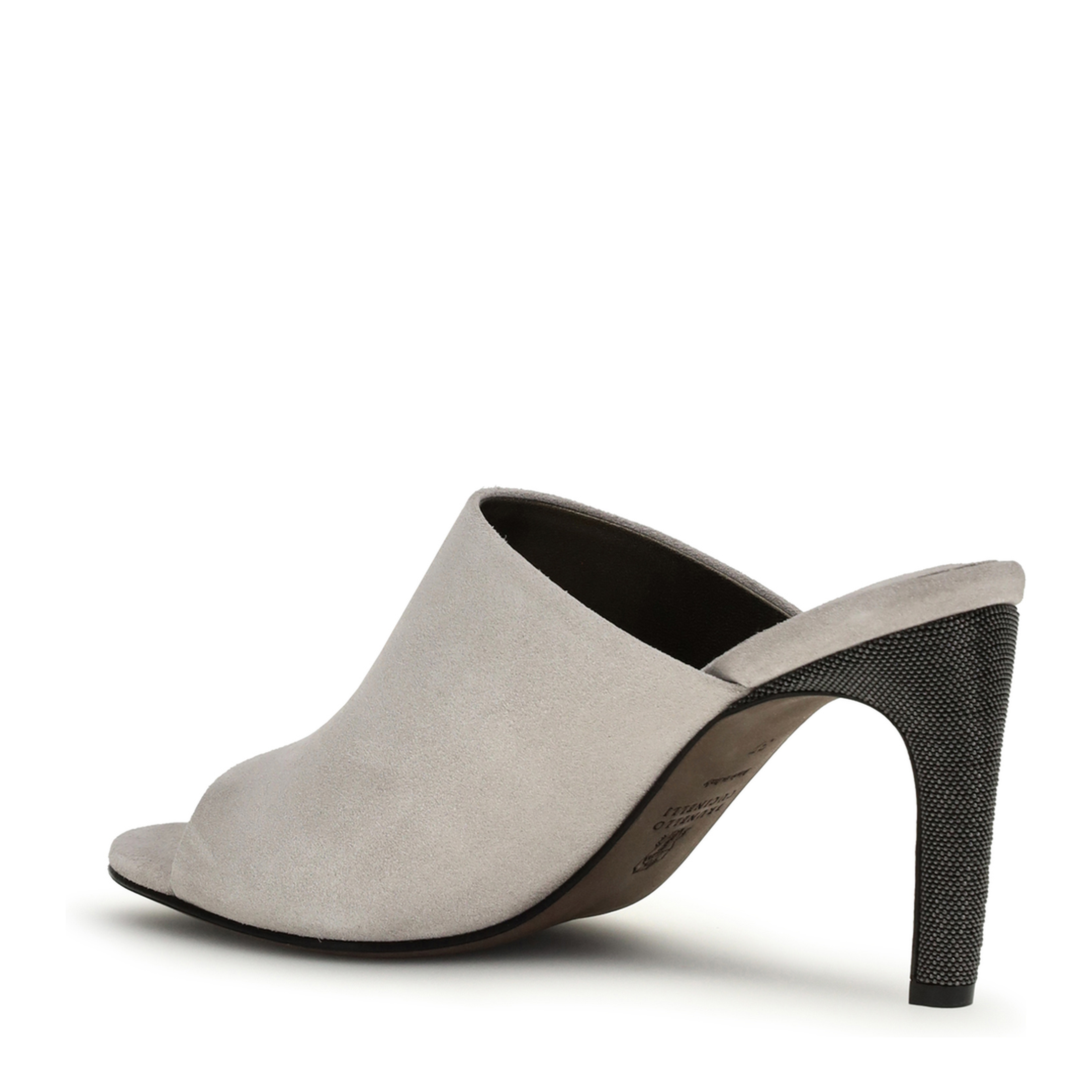 Suede Mules with Precious Heels - Image 3
