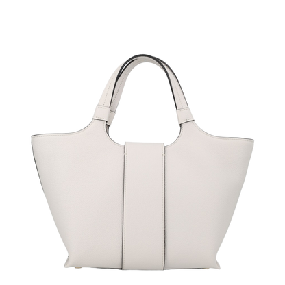 Belle Vivier Mini Shopping Bag In Ice White Calfskin - Ice White - Image 3