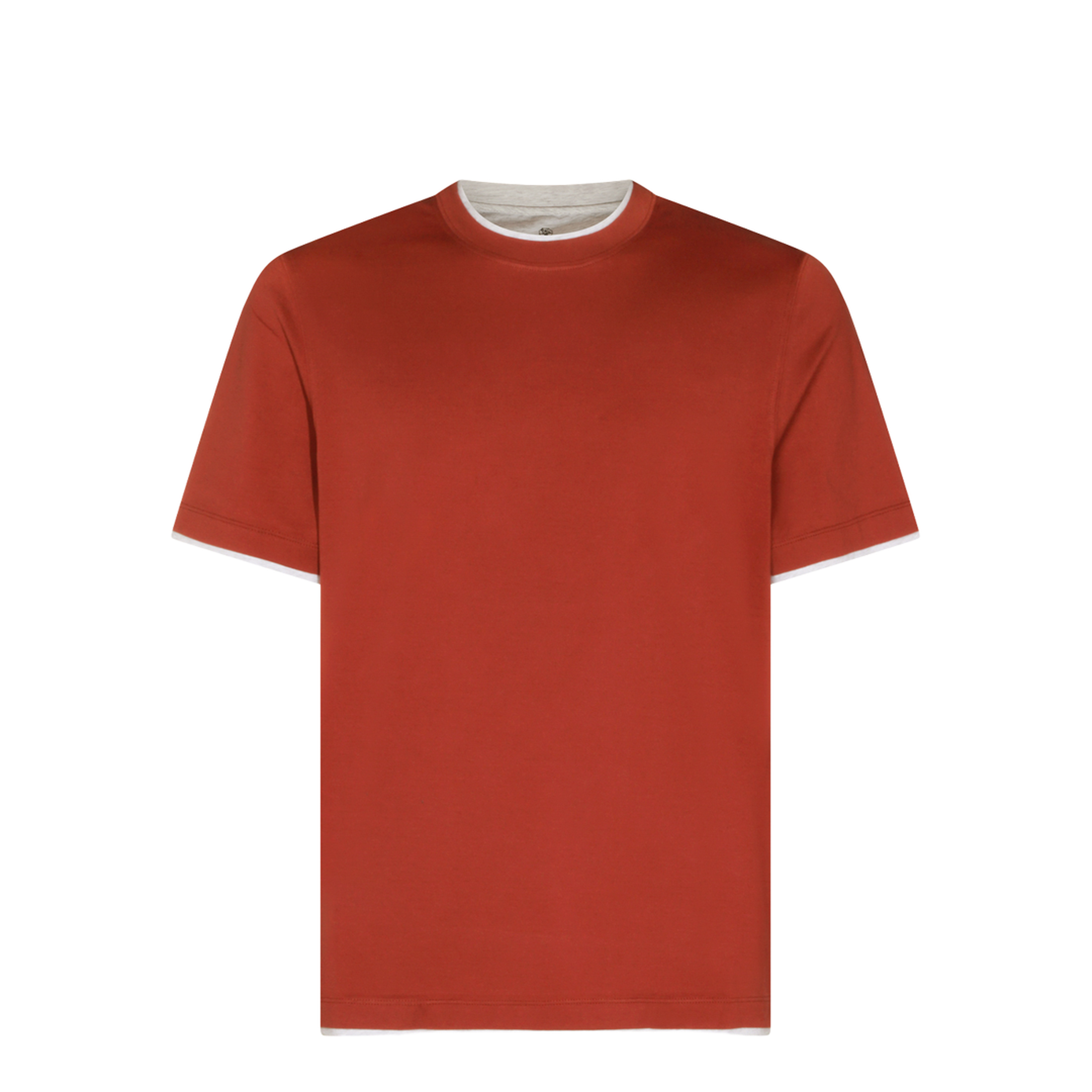 Men's Cotton T-Shirt Red - Image 2