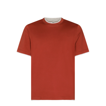 Men's Cotton T-Shirt Red - Image 2