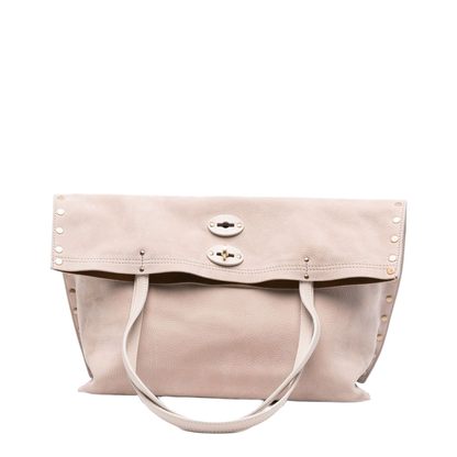 Suede Leather Handbag - Image 1
