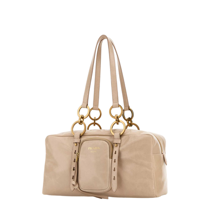 Powder Pink Leather Handbag - Image 2