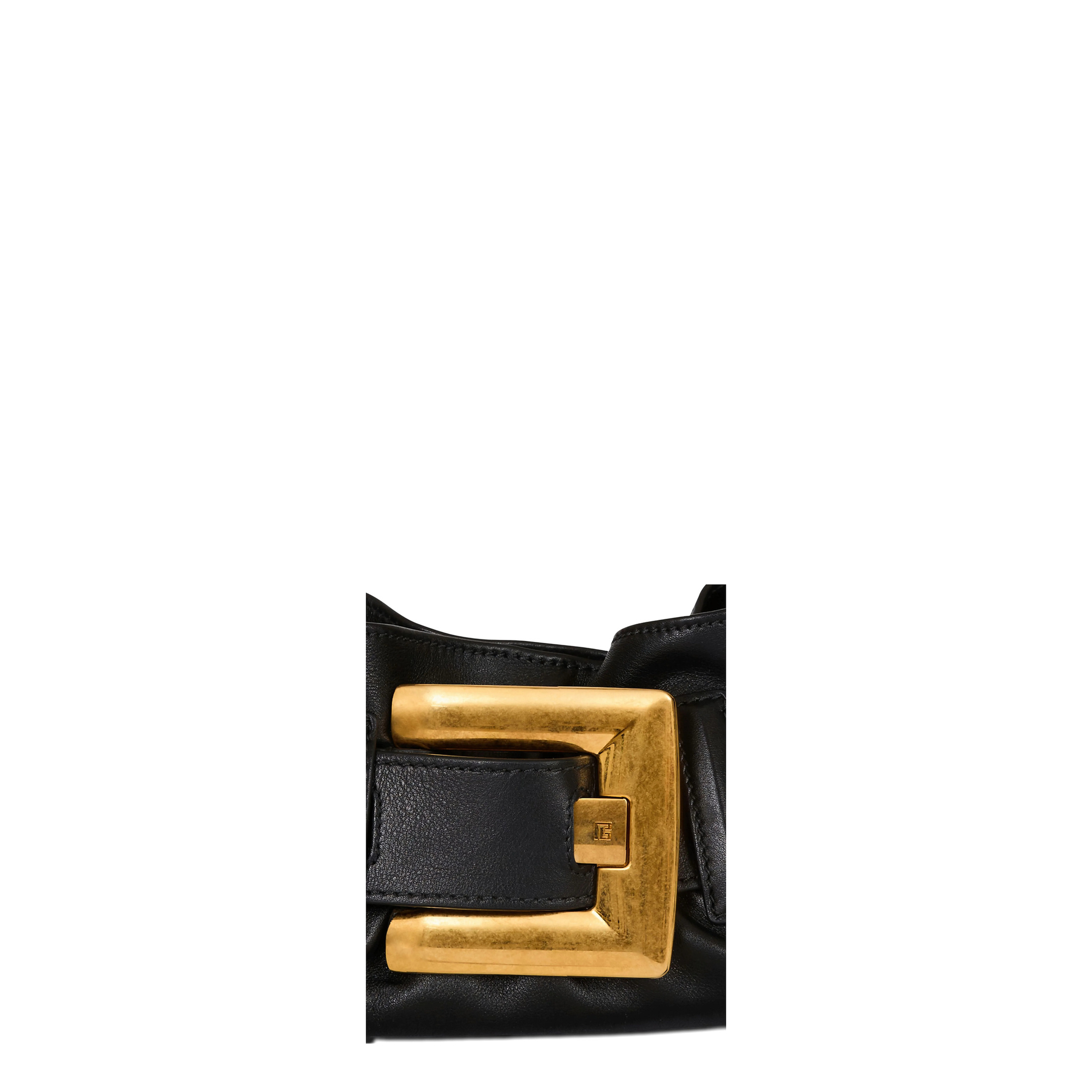 Shoulder Bag Leather Black - Image 4