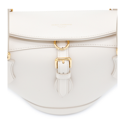 Capri Coffa Calfskin Top-Handle Bag - Avorio - Image 7