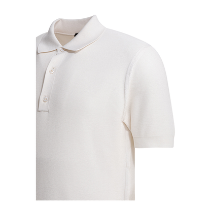 Silk And Cotton Pique Polo Shirt - Image 4