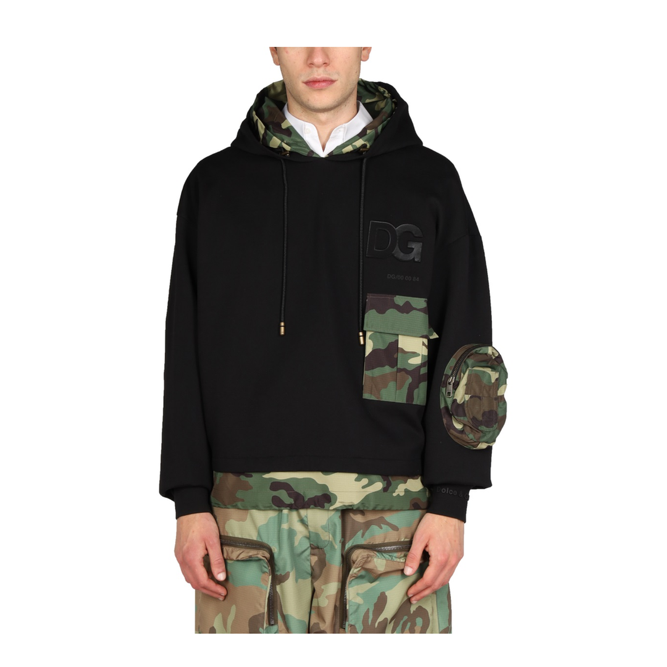 Sweatshirt with Camo Details - Image 1