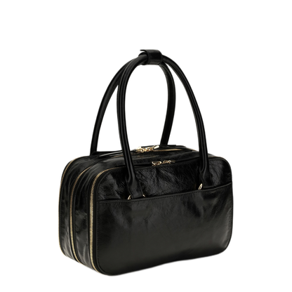 Boxyne Small Calfskin Handbag - Nero - Image 3
