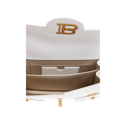 B-Buzz 24 Calfskin Handbag - White - Image 5