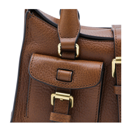 Mini Roxanne Top-Handle Bag NVT - Oak - Image 7