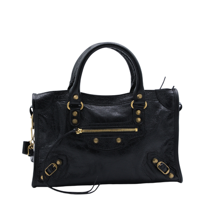 Le City Small Arena Storico Lambskin Shoulder Bag - Black - Image 2
