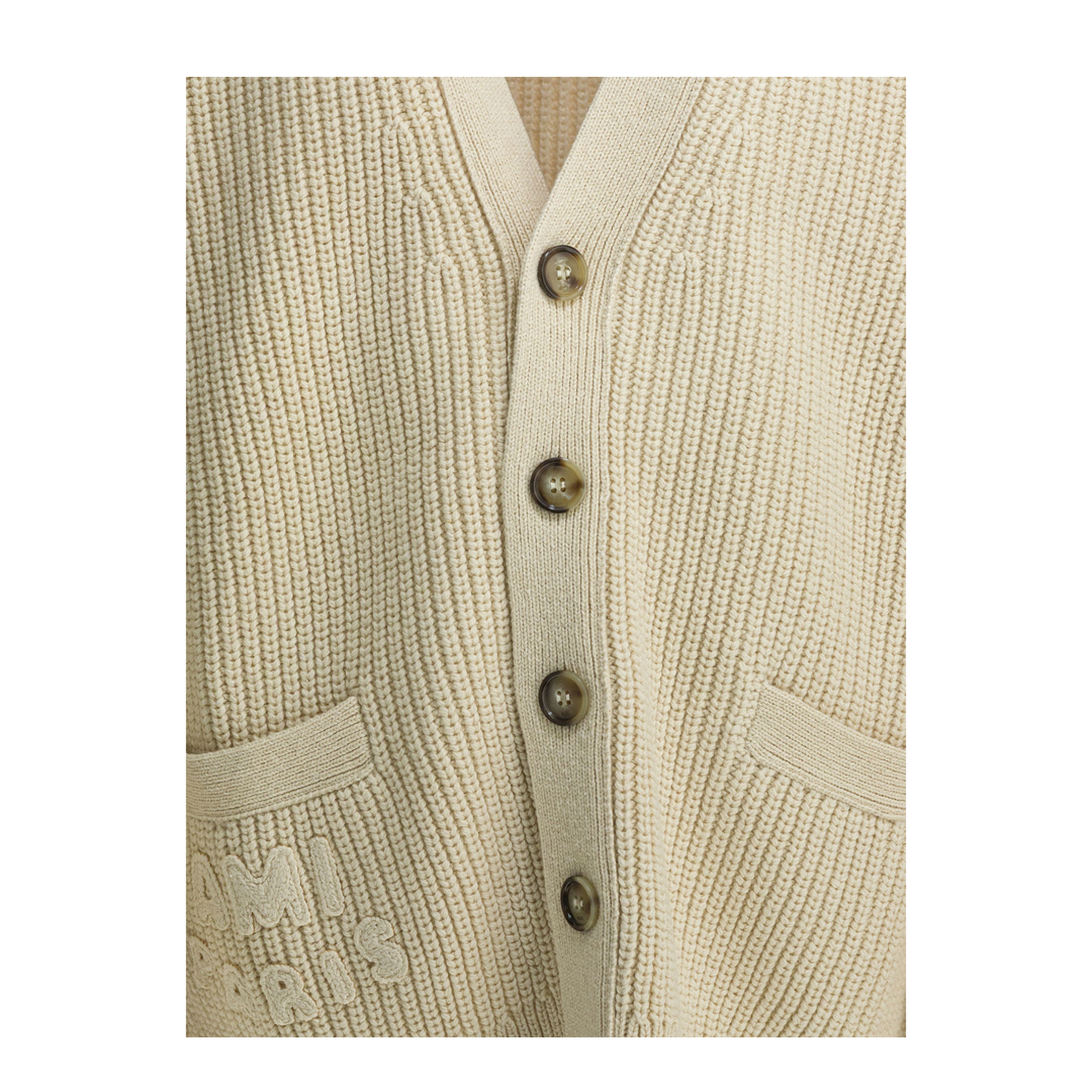 Wool Cardigan With Logo - Image 3
