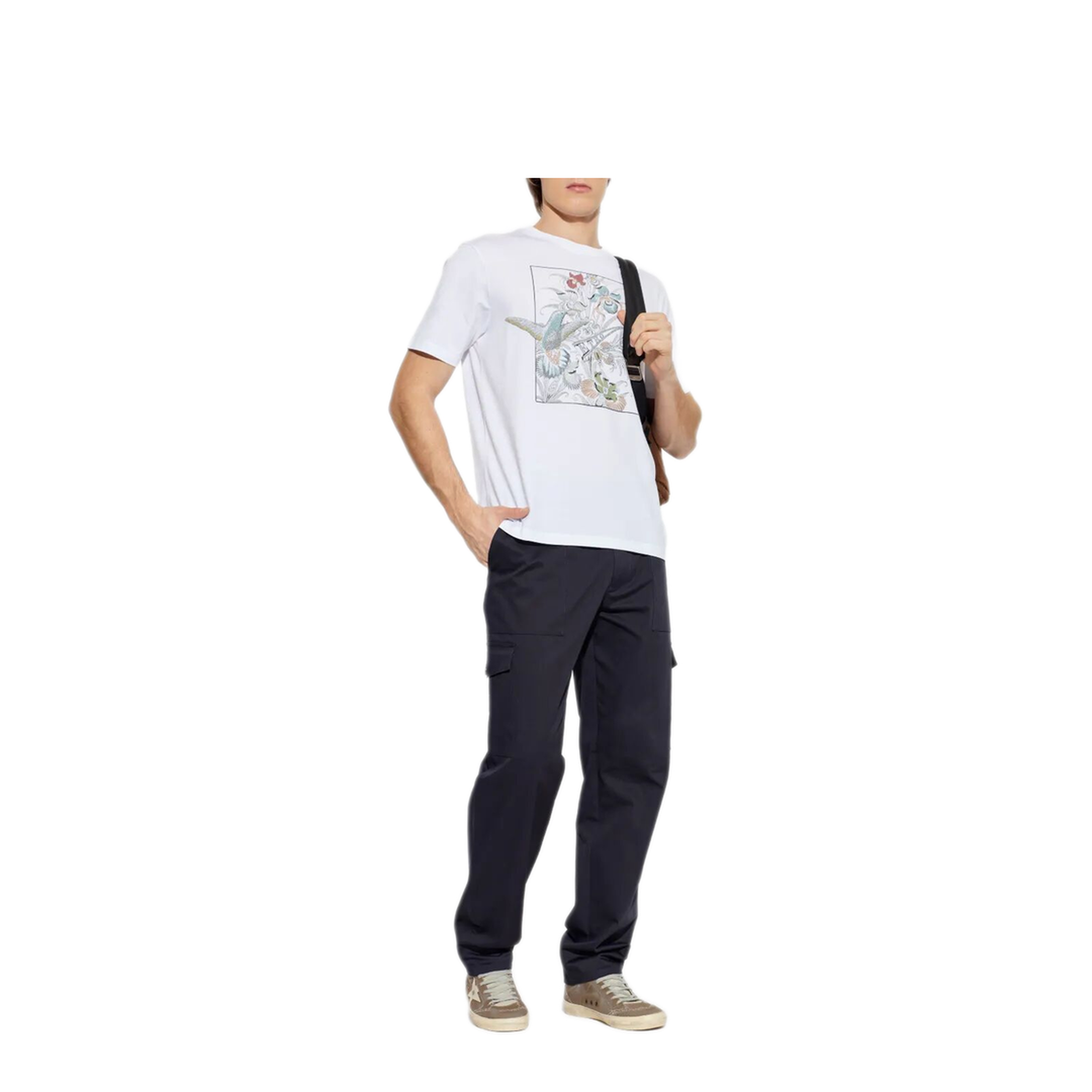 Floral-Print Cotton T-Shirt - Image 2