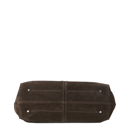 Suede Leather Shopping Bag - Image 3
