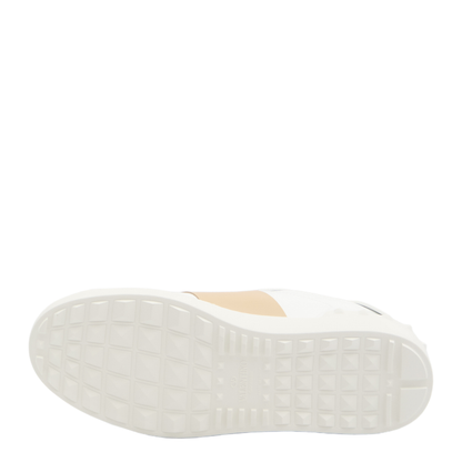 Open Sneaker in Smooth Leather - White - Image 4