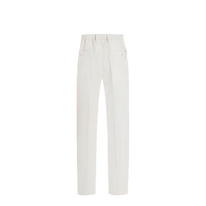 Wool Poplin Trousers - Image 2