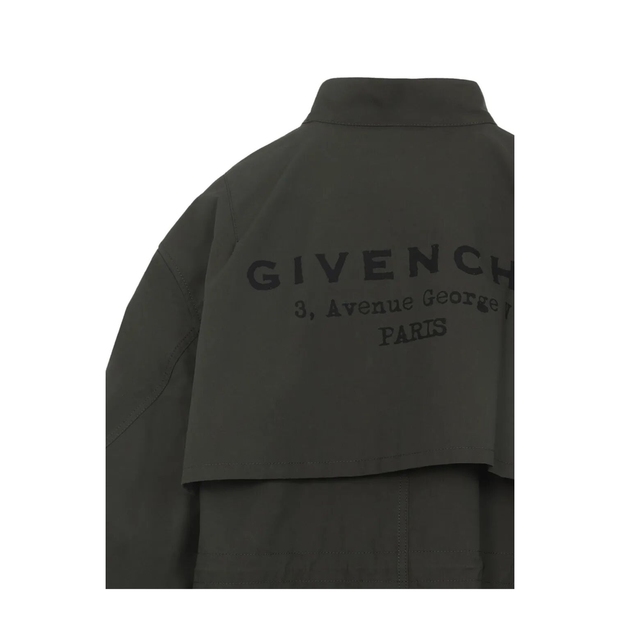 Cotton Parka with Stamp Print - Image 4