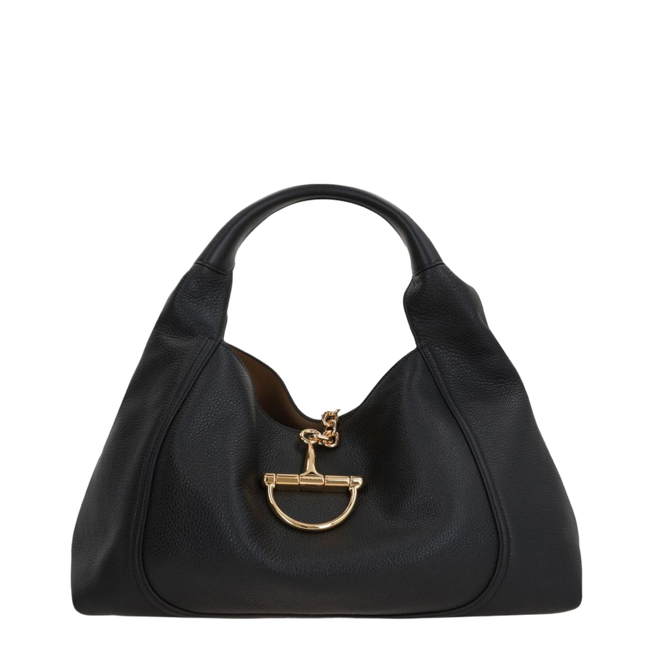 Softbit Maxi Leather Shoulder Bags - Black - Image 1