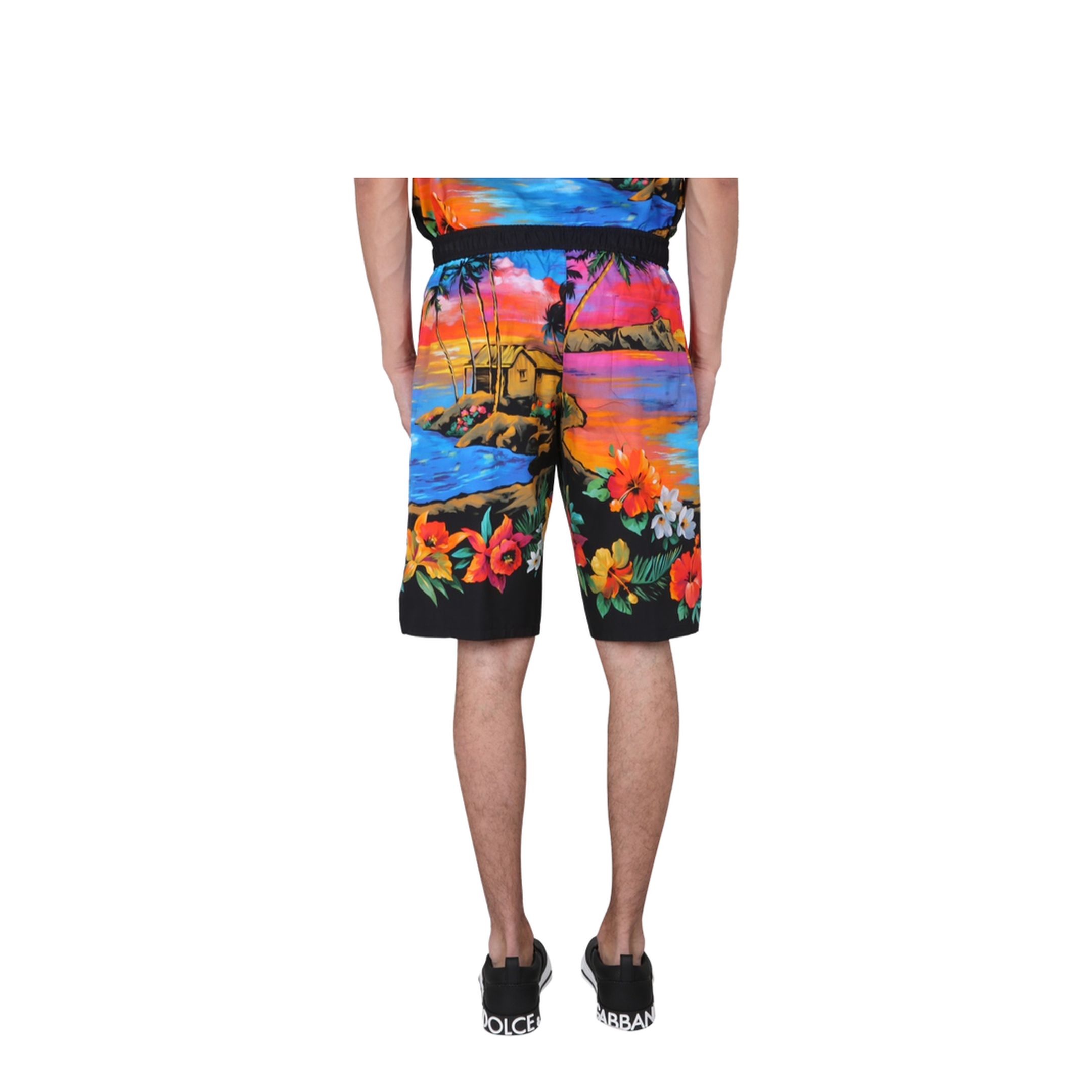 Bermuda Shorts with Sunset Print - Image 4
