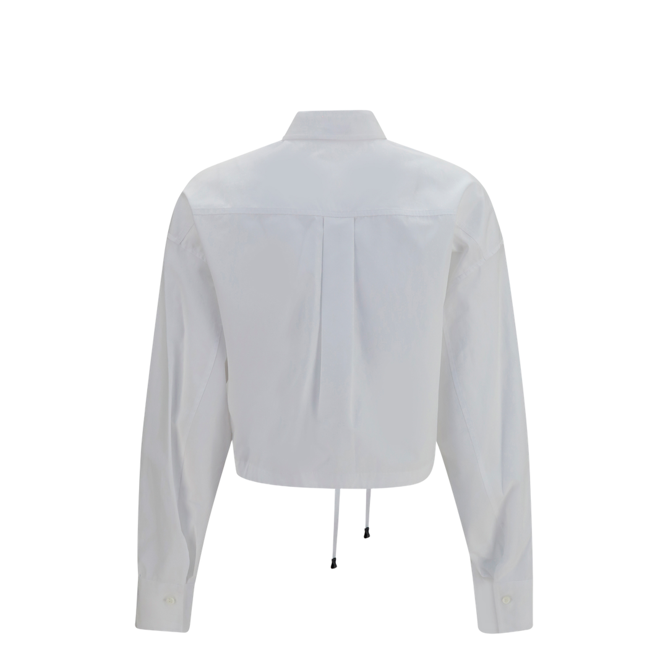 Cotton Shirt with Drawstring Waist - Image 2