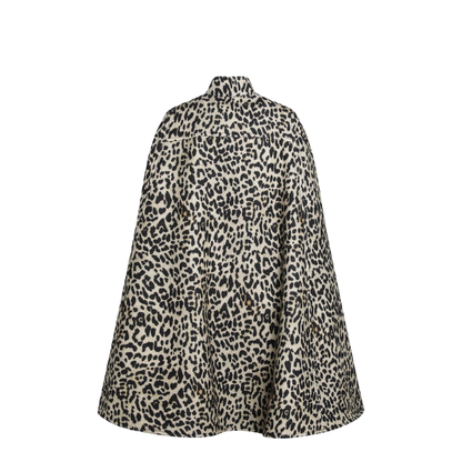 Cape In Wool Animal Print - Image 2