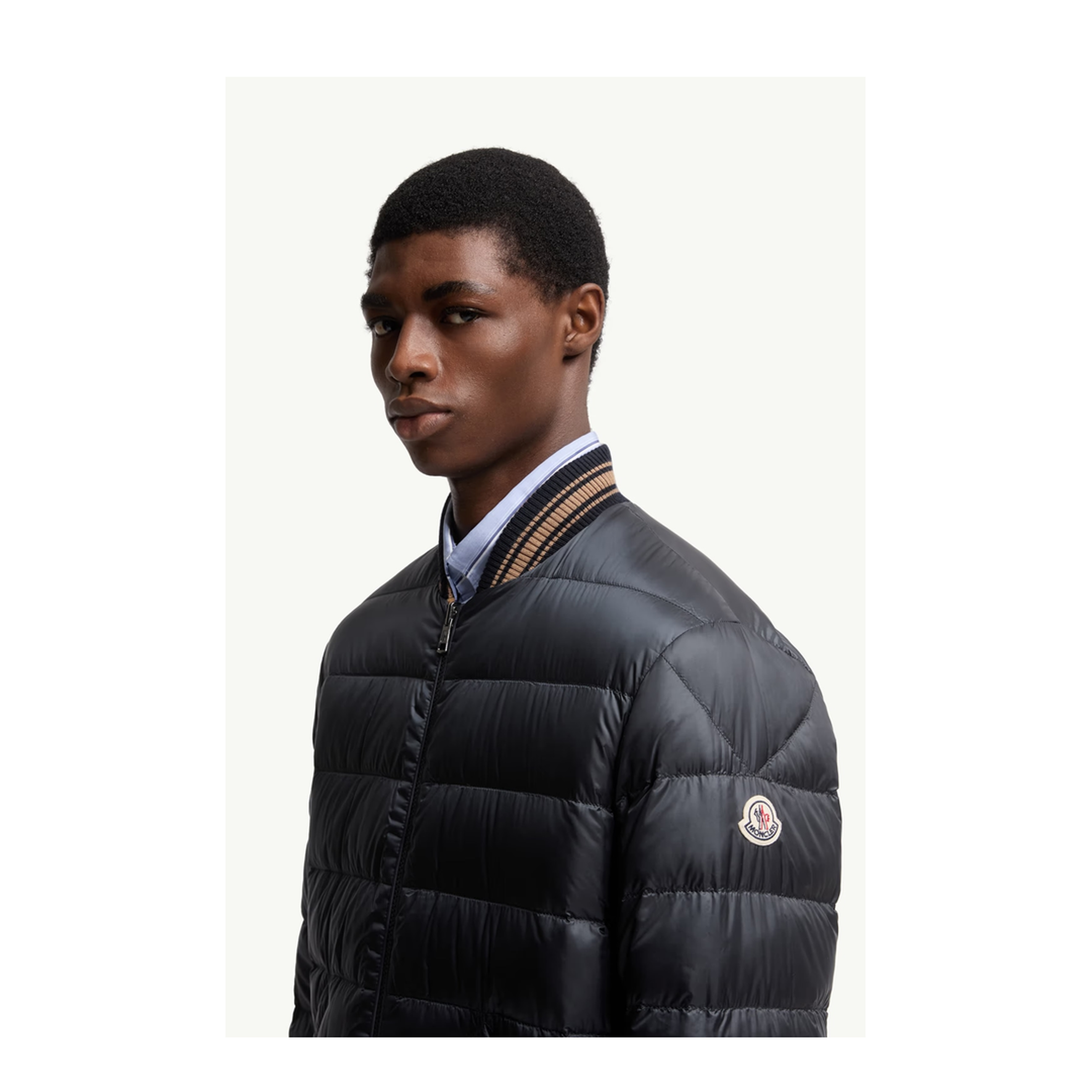 Camel Beige Vennes Reversible Down Bomber Jacket - Image 2