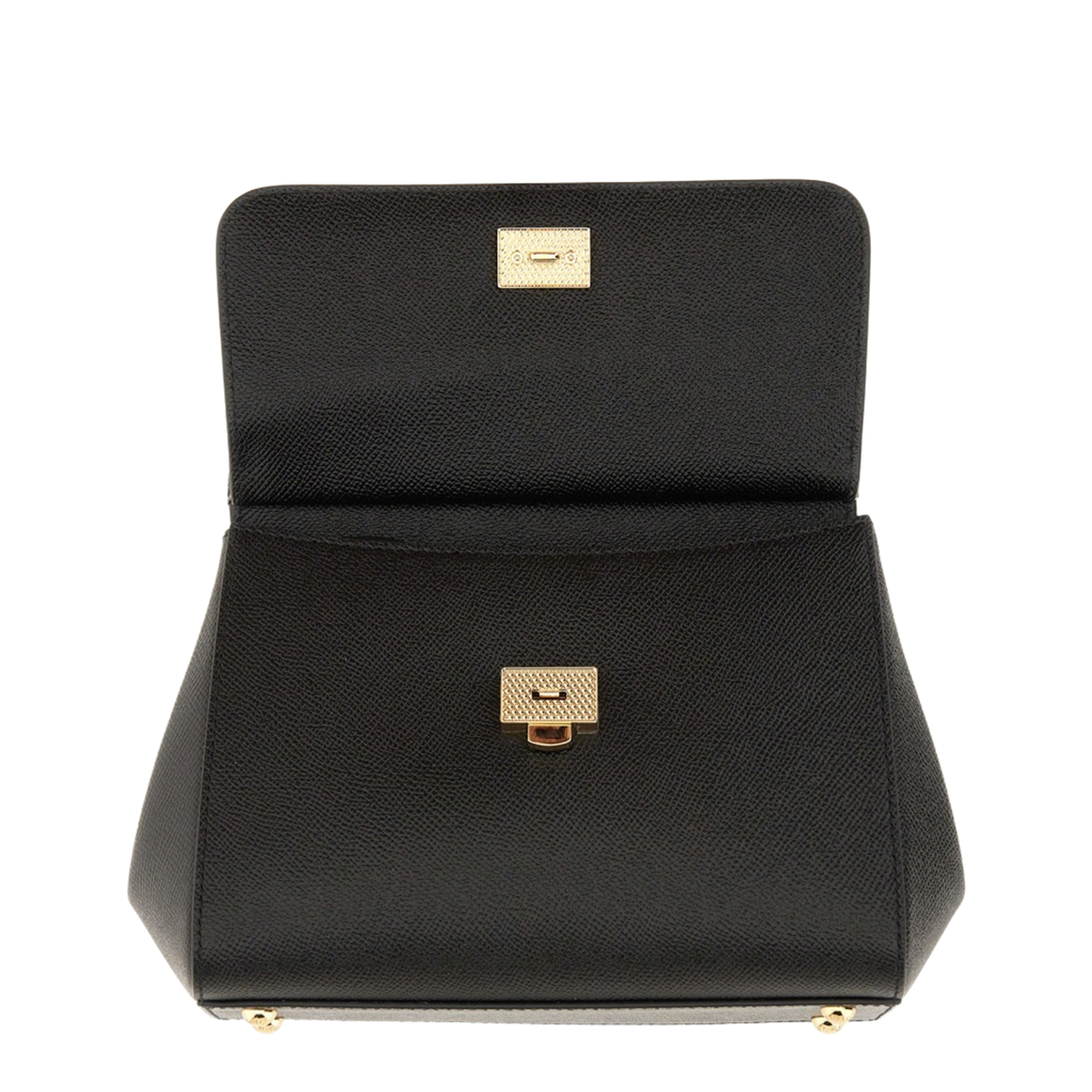 Medium Sicily Handbag in Black - Image 9