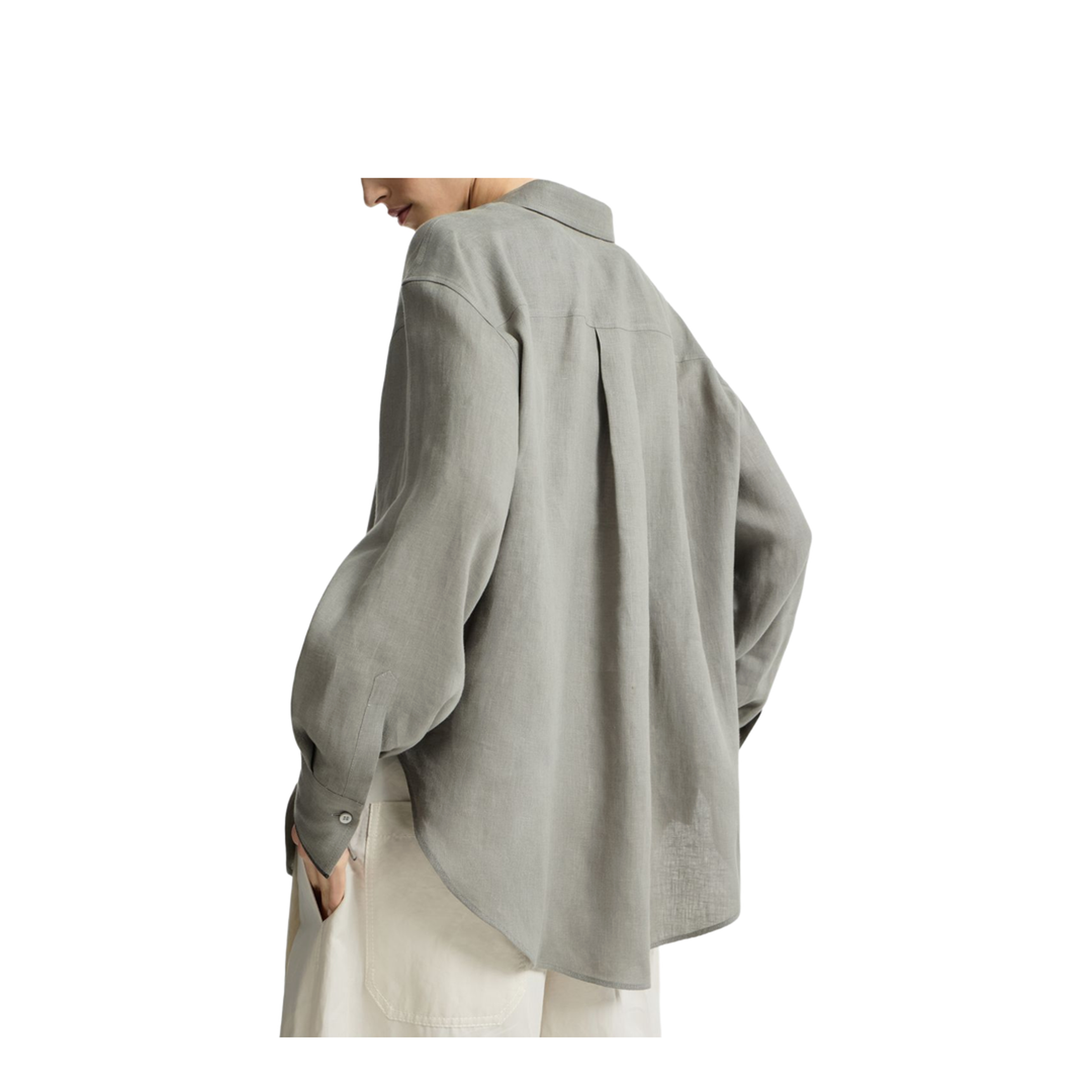 Grey Linen Shirt - Image 5