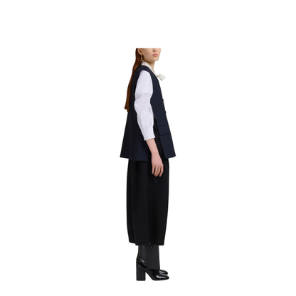 Wool Waistcoat with Side Slits - Image 6