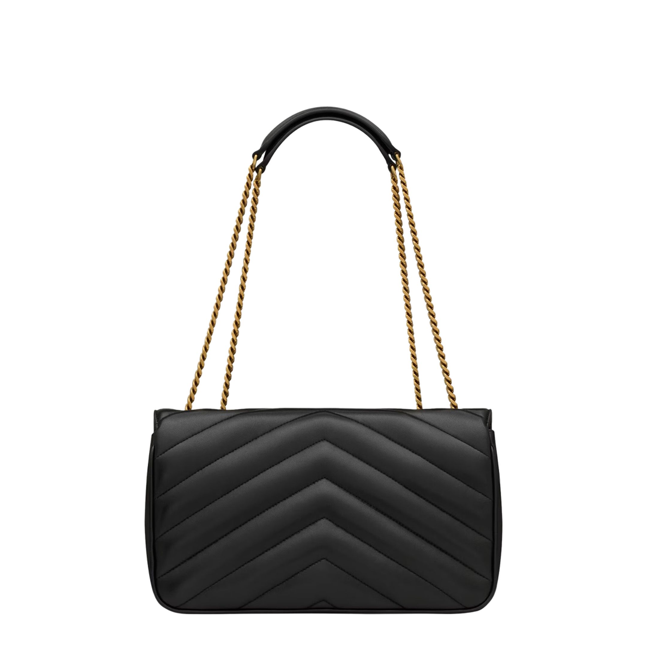 LOULOU Matelassé Lambskin Medium Shoulder Bags - Black - Image 6
