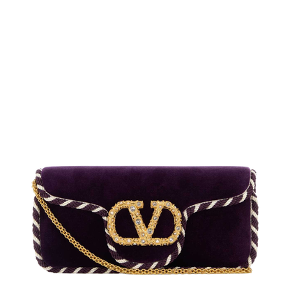 Purple Velvet Clutch - Image 1