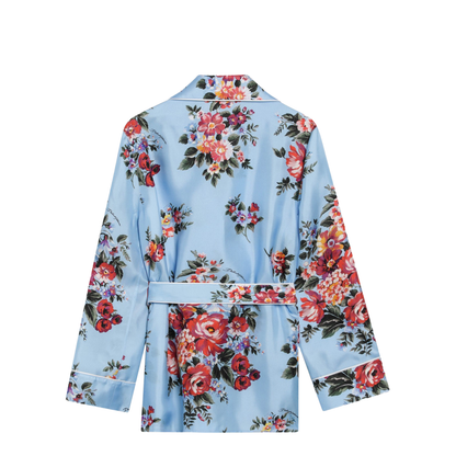 Vanity Silk Twill Shirt with Floral Print - Image 2