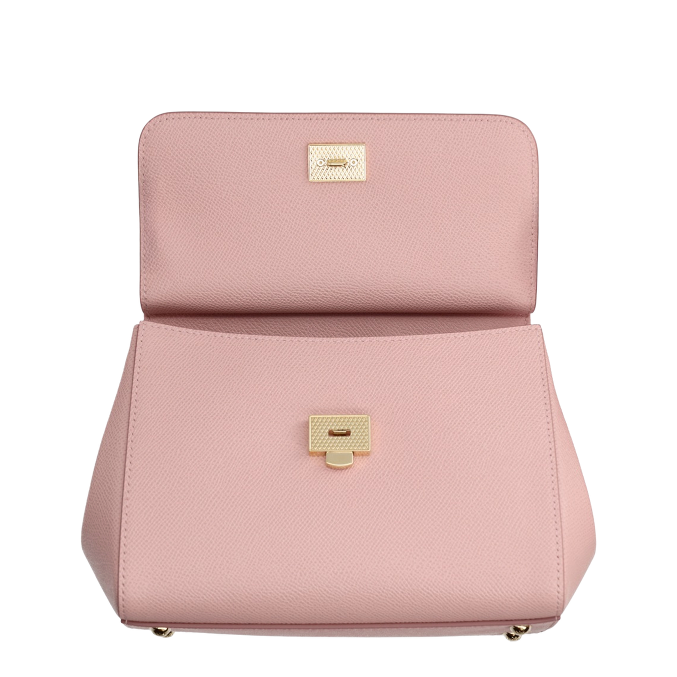 Medium Sicily Top-Handle Bag in Pink - Image 4