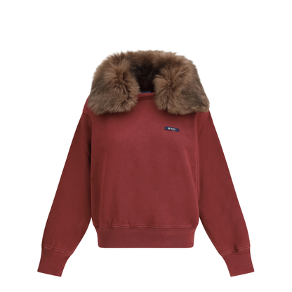 Sweatshirt with a Shearling Collar - Image 1