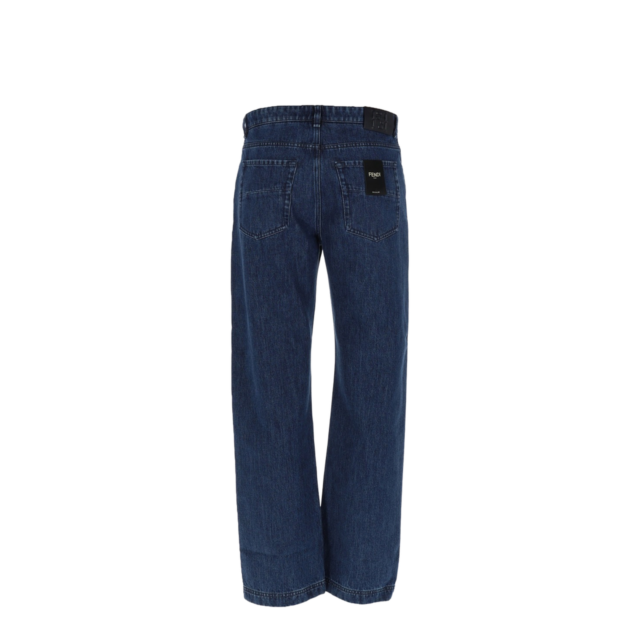 Blue Straight-Cut Jeans - Image 3