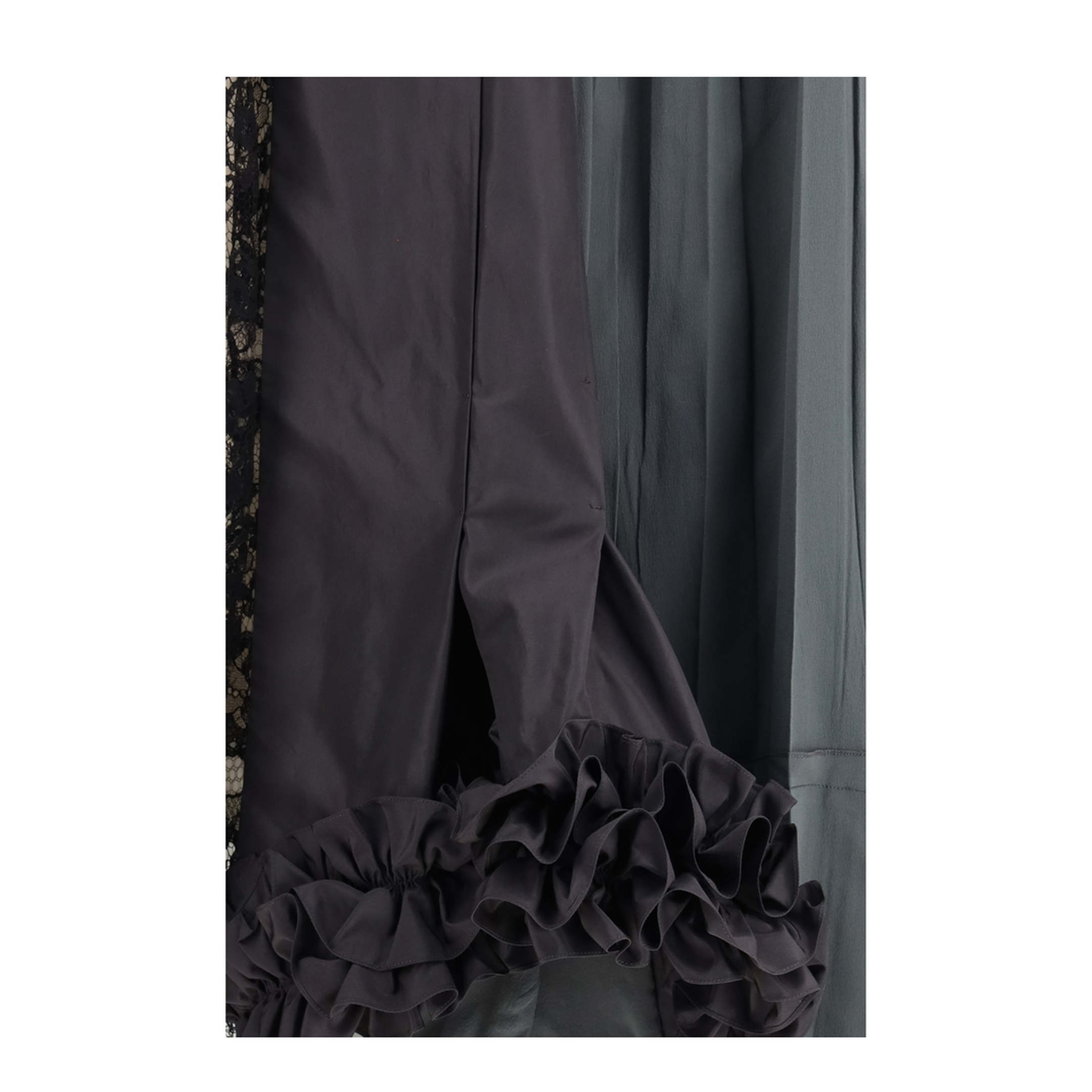 Patchwork Midi Skirt with Panel Construction - Image 3