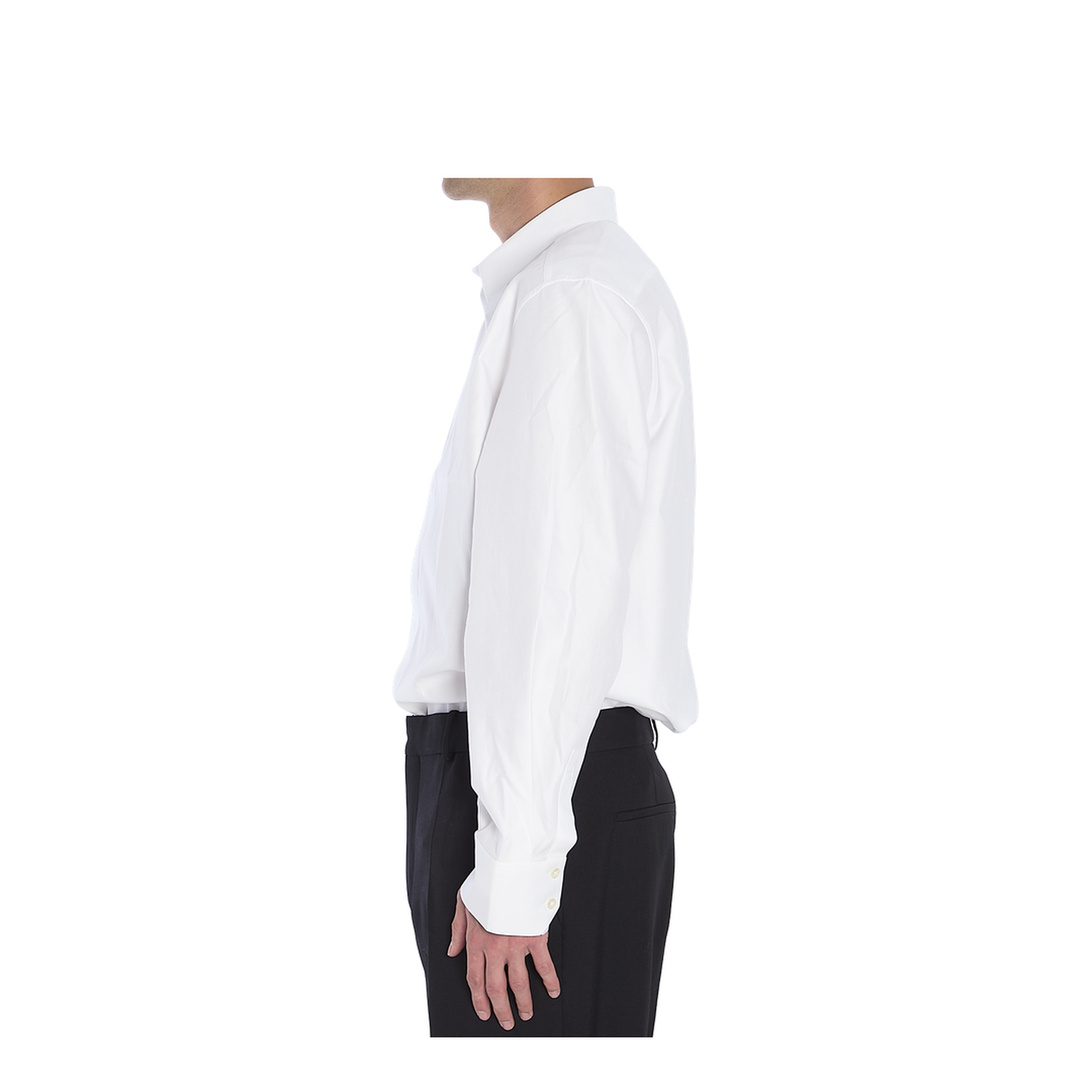 Shirt in Striped Cotton Poplin - Image 3